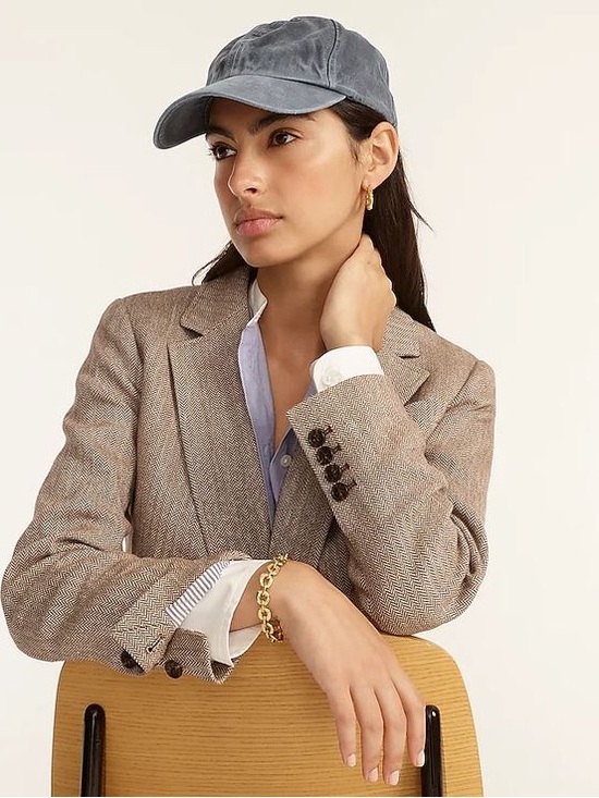 J. Crew Jackets & Blazers - J. Crew Bristol Double-Breasted Blazer in Italian Cotton-Linen Herringbone